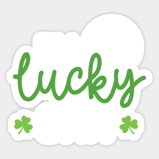 I'm a Lucky CNA Funny Patricks Day Nurse Gift - Nurse Shamrock St Patrick's Day Gift Sticker